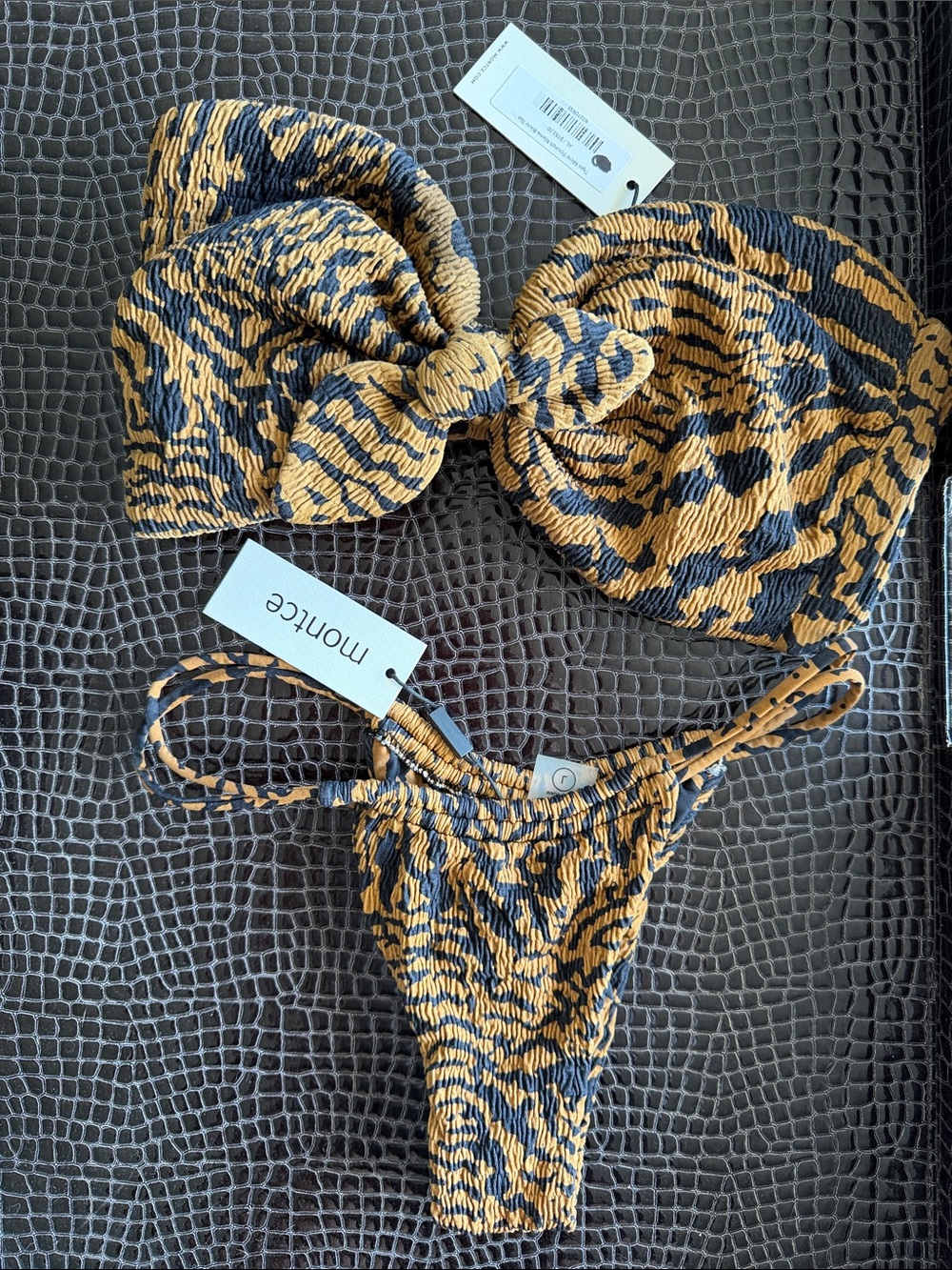 Montce | Tigre Micro Bikini Set XL top/L bottom